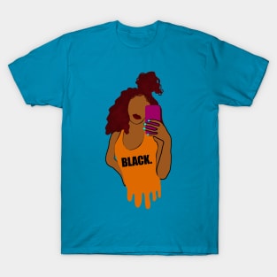 Black Girl Sexy Taking Selfie T-Shirt